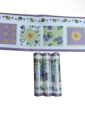 Vintage Wallpaper Border Floral Waverly Cottage Core Spring Style 3 Rolls New